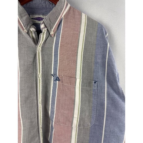 The Original Arizona Jean Company Mens XL Striped Button-Up Shirt - Picture 3 of 5